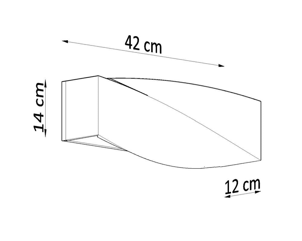 Sollux Lighting sigma LED wall lamp 104mm 220-240V IP20 aluminum