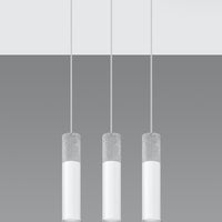 LED hanglamp wit beton borgio 3xGU10 fitting 50W Sollux Lighting
