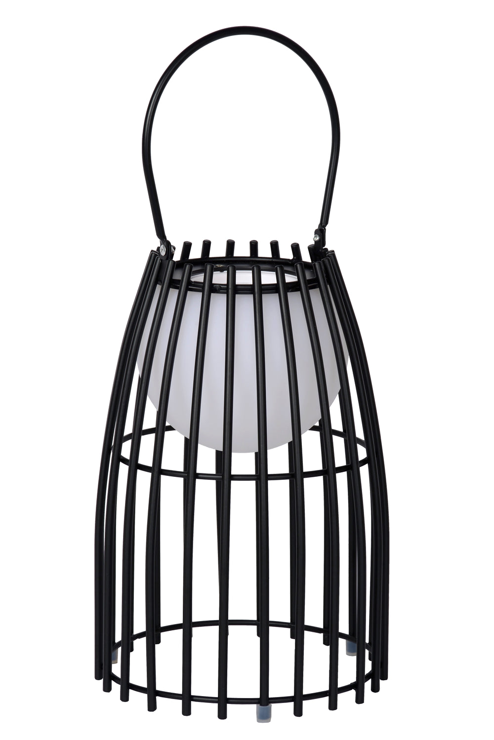 Lucide FJARA lampada da tavolo ricaricabile a LED, dim to warm 2800K-3200K, IP44 per esterni e interni Nero Ø17.5cm