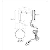 Lucide POLA lampada da parete per bambini, 1xE27 attacco, finitura Blu, design rotondo moderno, 220-240V, IP20