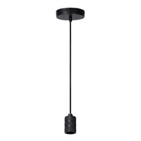 Lampada a sospensione Lucide JOVA Nero & Oro, 1xPortalampada E27, altezza regolabile, design in metallo, IP20 lampadario da interno