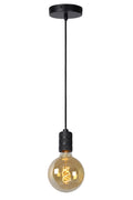 Lampada a sospensione Lucide JOVA Nero & Oro, 1xPortalampada E27, altezza regolabile, design in metallo, IP20 lampadario da interno