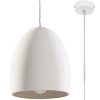 Sollux Lighting Flawiusz ceramic pendant lamp with 50W LED, 220-240V, matte gold finish