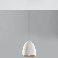 Sollux Lighting Flawiusz ceramic pendant lamp with 50W LED, 220-240V, matte gold finish