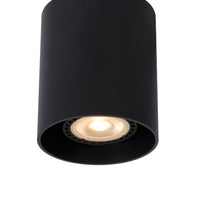 Lucide BODI faretto da soffitto LED Nero 1xGU10 orientabile IP20 alluminio 80x80x95mm