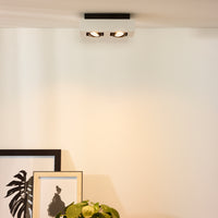 Lucide XIRAX faretto da soffitto LED, 2x5W GU10, dim to warm 2200K-3000K, IP20, alluminio bianco