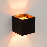 Lucide XIO applique LED dimmerabile G9 1x4W 2700K angolo del fascio regolabile Design moderno quadrato Nero