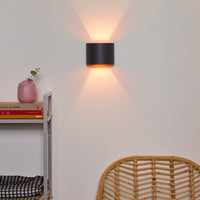 Lucide XIO lampada da parete LED, dimmerabile G9 3.5W 2700K, angolo del fascio regolabile, alluminio moderno Grigio Scuro