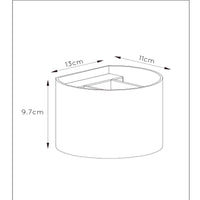Lucide XIO lampada da parete LED, dimmerabile G9 3.5W 2700K, angolo del fascio regolabile, alluminio moderno Grigio Scuro