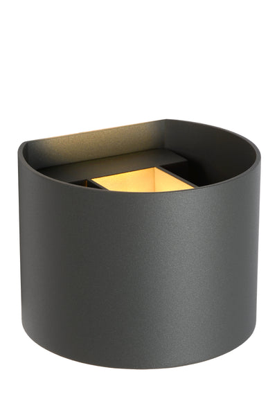 Lucide XIO LED wall lamp, dimmable G9 3.5W 2700K, adjustable beam angle, Dark Grey modern aluminum