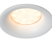 Lucide ZIVA faretto LED da incasso per bagno, attacco GU10, IP44, rotondo in alluminio, Bianco Sabbia, Ø84mm