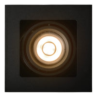 Lucide CHIMNEY recessed LED spotlight, 1xGU10, dimmable, 50W max, 220-240V, IP20, Black aluminium