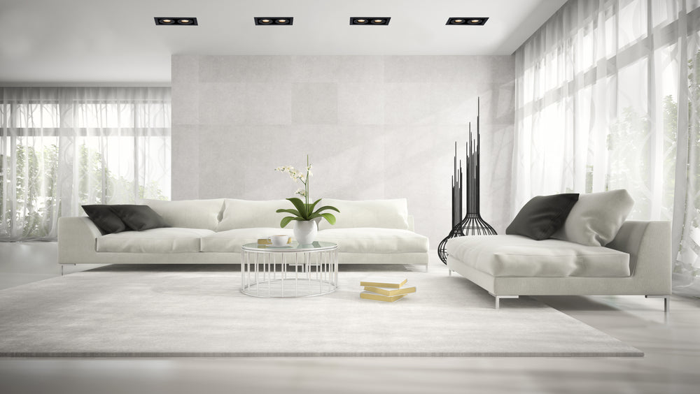 Lucide CHIMNEY faretto da incasso 2xGU10 Alluminio Nero Sabbia IP20 220-240V 205x115mm design moderno