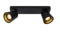 Lucide TURNON Faretto da soffitto LED, 2x5W GU10, dim to warm 2200K-3000K, Alluminio Nero, IP20
