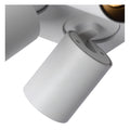 Lucide NIGEL faretto LED da soffitto, 4x5W GU10 dim to warm 2200K-3000K, quadrato alluminio bianco, IP20
