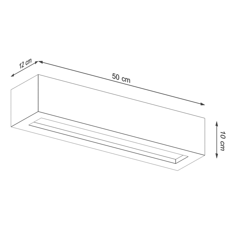Sollux Lighting wandlamp VEGA 50 aluminum LED light IP20 220-240V 50W 4000K