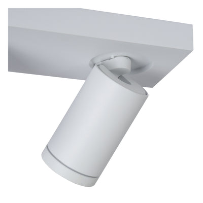 Lucide TAYLOR faretto da soffitto LED per bagno, 2x5W GU10, 2200K-3000K dim to warm, IP44 Bianco Sabbia