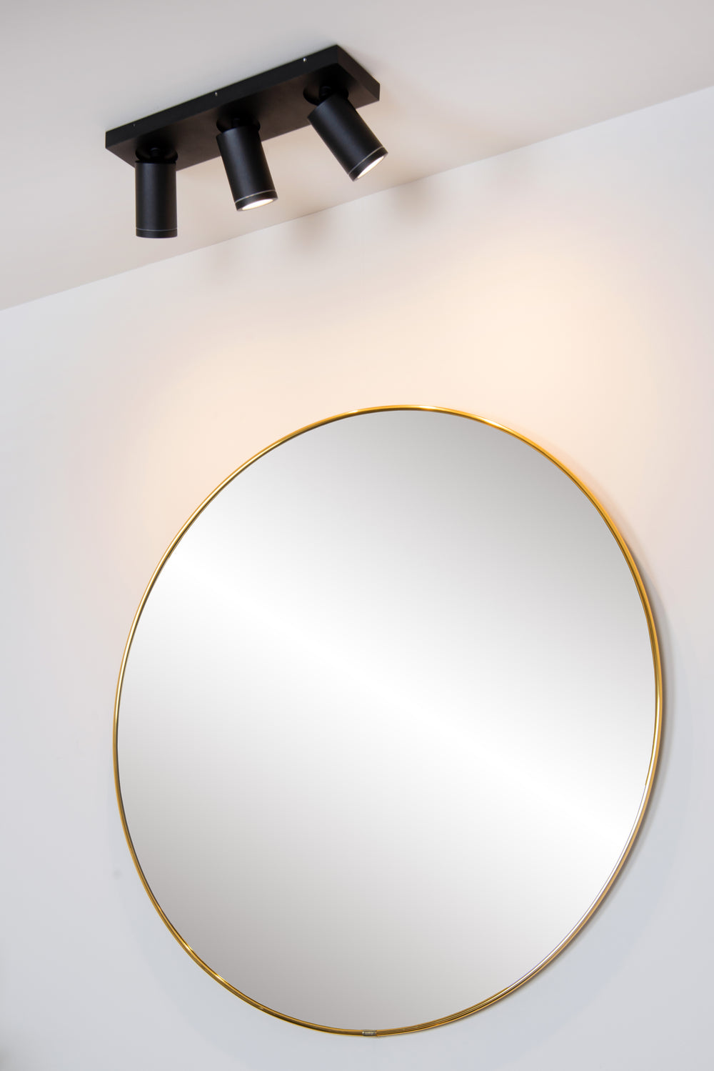 Lucide Taylor faretto LED da soffitto per bagno, 3x5W GU10 dim to warm 2200K-3000K, IP44, Nero Sabbia