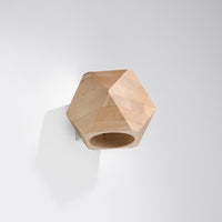 Sollux Lighting woody wall lamp in natural wood, CE, RoHS certified