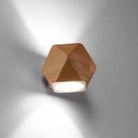 Sollux Lighting woody wall lamp in natural wood, CE, RoHS certified