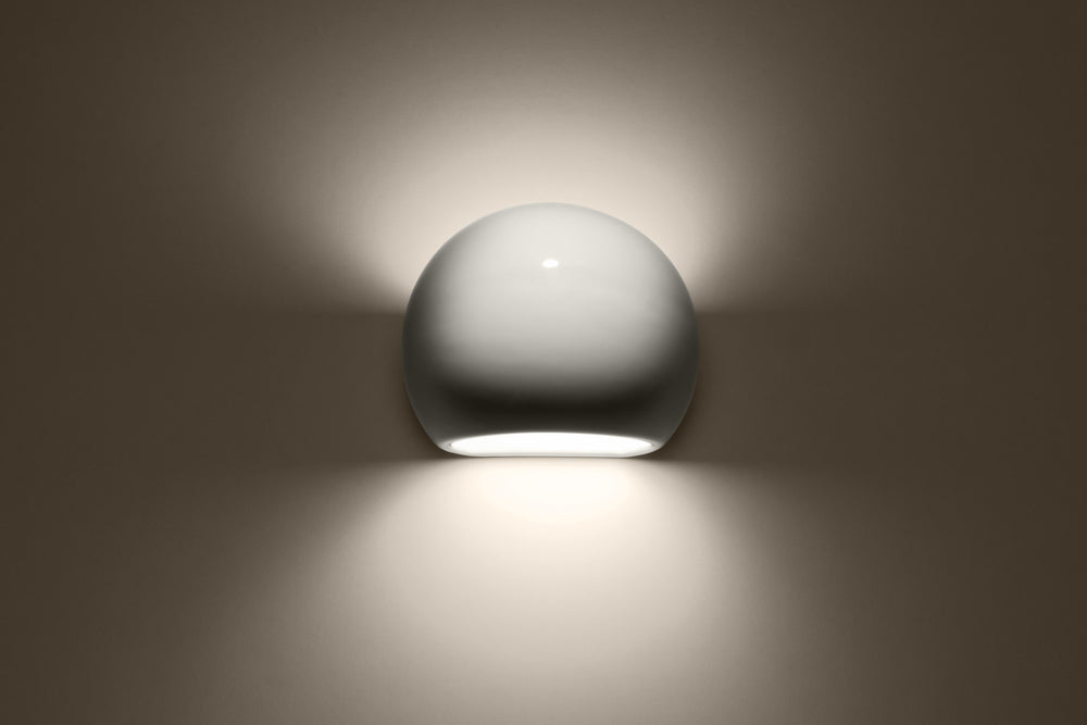 Lampada LED Sollux Lighting 50W globo in alluminio, IP20, 220-240V, 4000K, finitura oro opaco