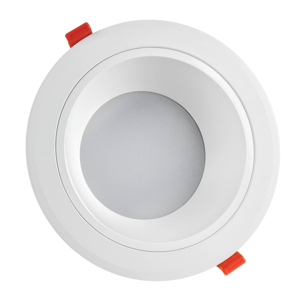Faretto LED da incasso Spectrum 30W 230V 3000K 2250 lumen Bianco IP20 fascio 90° illuminazione da soffitto interna