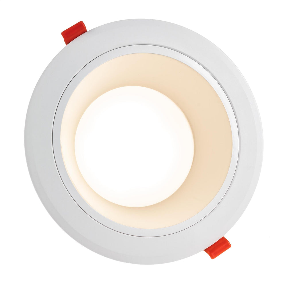 Faretto LED da incasso Spectrum 30W 230V 3000K 2250 lumen Bianco IP20 fascio 90° illuminazione da soffitto interna