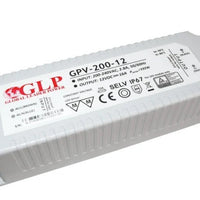 Adattatore di alimentazione LED impermeabile GLP 12V 192W 16A IP67