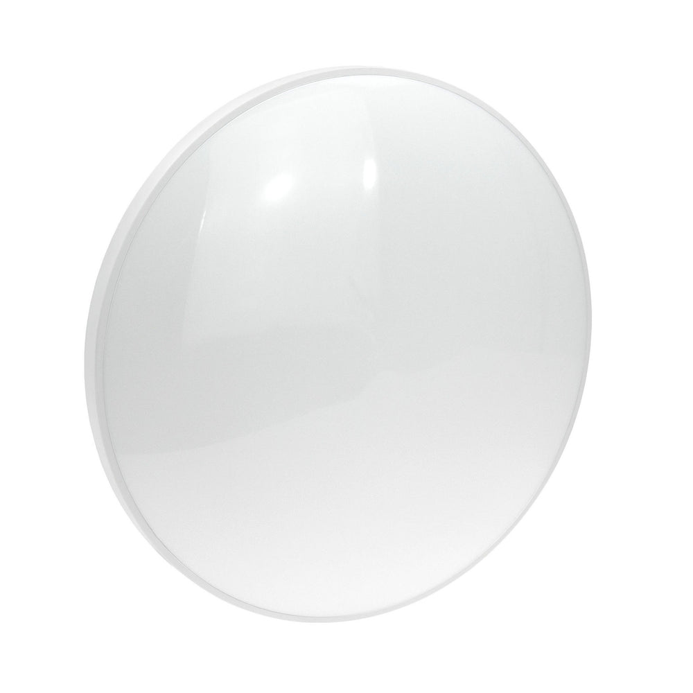 Spectrum LED ceiling light Ø320mm 24W 3000K 1650 lumens IP54 IK04 indoor outdoor White housing