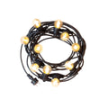 Spectrum 10m LED string lights with 10x E27 fittings, 3000K, IP20