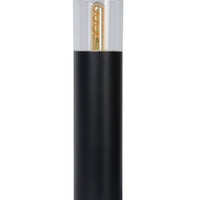 Lucide Fedor outdoor pedestal light, E27 socket, IP44, stainless steel Black, 490mm height