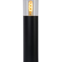 Lucide Fedor outdoor pedestal light, E27 socket, IP44, stainless steel Black, 490mm height