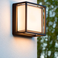 Lucide SINGA LED wall light indoor outdoor 10W 3000K IP54 Black die-cast aluminum modern design