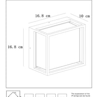 Lucide SINGA LED wall light indoor outdoor 10W 3000K IP54 Black die-cast aluminum modern design