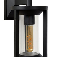 Lucide CADIX Applique da esterno nera, attacco E27, corpo in alluminio pressofuso IP65, 220-240V design moderno