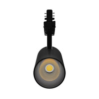 Faretto LED su Binario Spectrum Nero 3-Fasi 25W 4000K 2650 lumen Fascio 36° IP20 Corpo in Alluminio