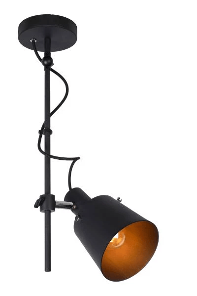 Lucide quinny black E27 LED ceiling spotlight, IP20, 220-240V, 50W max