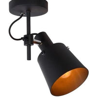 Lucide quinny black LED ceiling spotlight 1xE27, IP20, 80 CRI, 220-240V