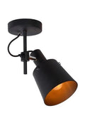 Lucide quinny black LED ceiling spotlight 1xE27, IP20, 80 CRI, 220-240V