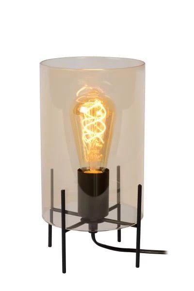 Lucide steffie table lamp E27 amber glass 40W non-dimmable IP20