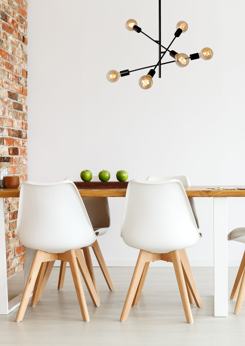 Plafoniera Lucide LESTER, 6 attacchi E27, 220-240V, dimmerabile, design moderno in metallo Nero Opaco, IP20