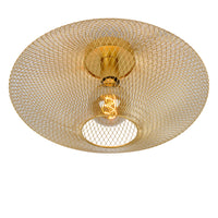 Lucide MESH ceiling light, 1xE27, 40W max, IP20, Sandy Gold metal, 450x450x240mm modern design