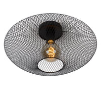 Plafoniera Lucide MESH Ø45cm, attacco E27, 220-240V, max 40W, metallo nero opaco, design moderno IP20
