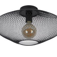 Plafoniera Lucide MESH Ø45cm, attacco E27, 220-240V, max 40W, metallo nero opaco, design moderno IP20