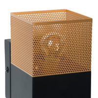 Applique Lucide RENATE, 1x portalampada E27, max 40W, metallo, nero opaco e oro, 220-240V, IP20