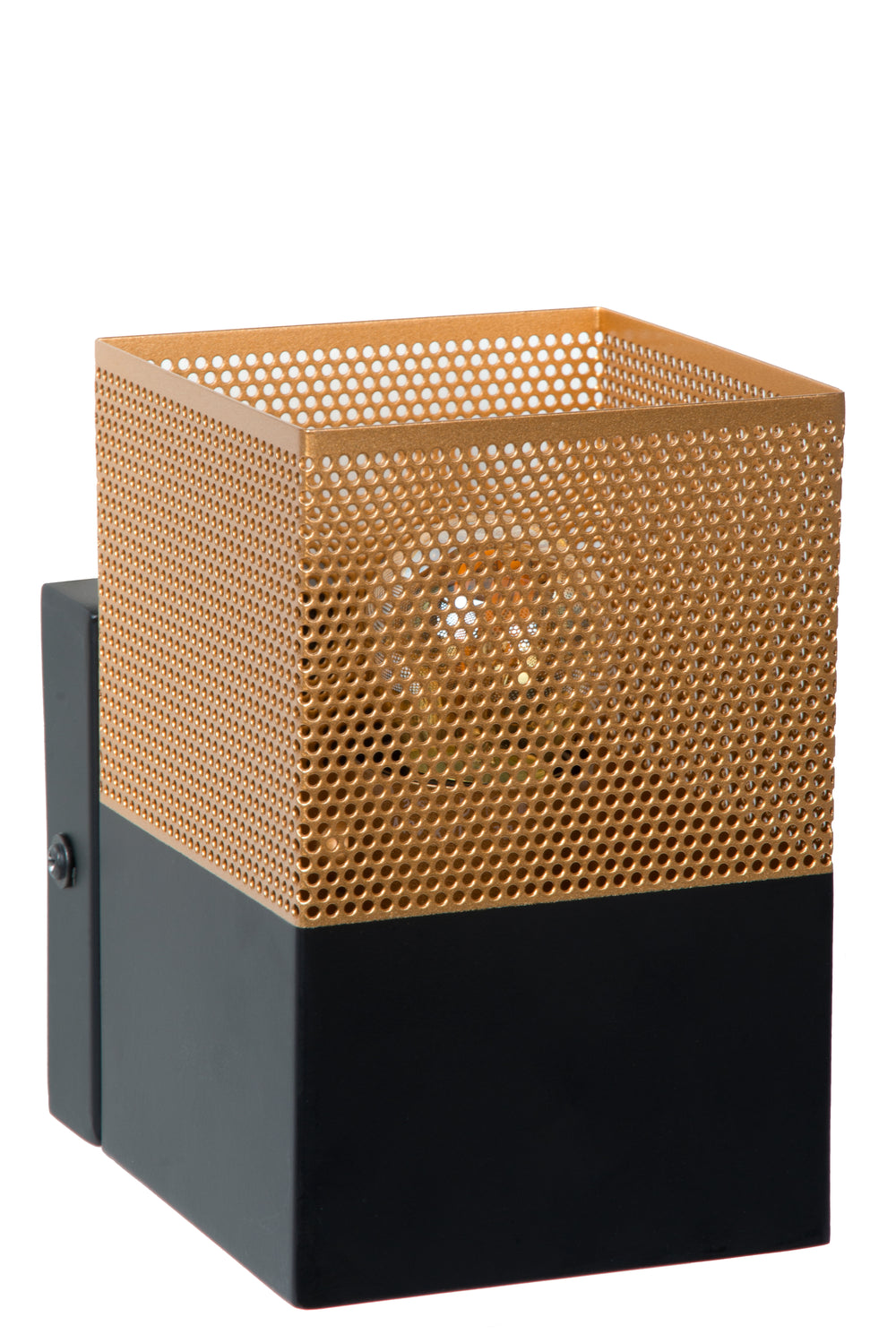 Applique Lucide RENATE, 1x portalampada E27, max 40W, metallo, nero opaco e oro, 220-240V, IP20