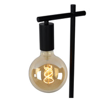Lucide LEANNE table lamp, E27 socket, 40W max, 220-240V, IP20, modern matt Black metal, 52cm height