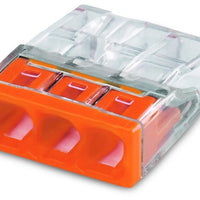 Wago splice connector 3-way 0.5-2.5 mm² 2273-203 - IP20 compact and reliable for tight spaces - 100 pieces