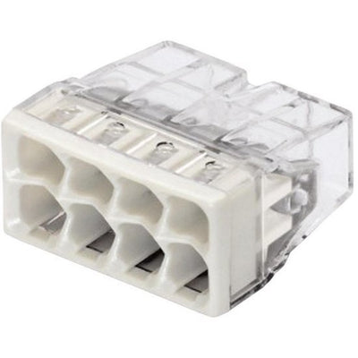 Morsetto di giunzione WAGO 8 vie per cavi da 0,5-2,5 mm², protezione IP20, certificato CE, ideale per spazi compatti