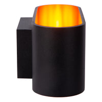 Lampada da parete Lucide XERA, design ovale moderno, 1xG9, luce verso l’alto e verso il basso, Alluminio Nero, IP20